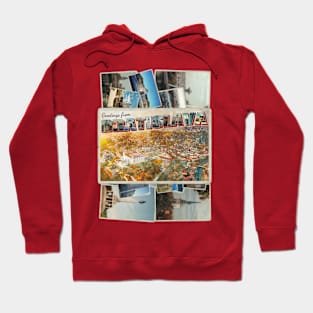 Greetings from Bratislava in Slovakia Vintage style retro souvenir Hoodie